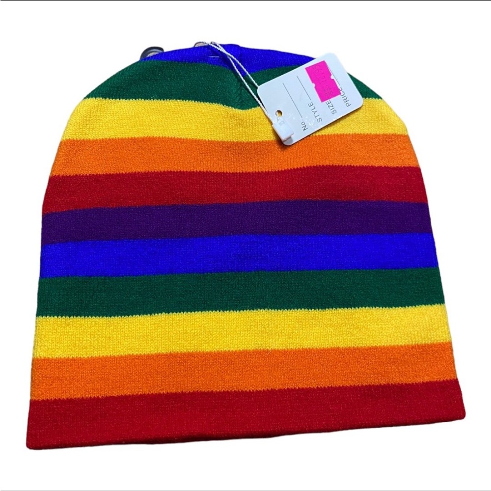 Rainbow Beanie LGBTQ Pride unisex - Picture 2 of 2